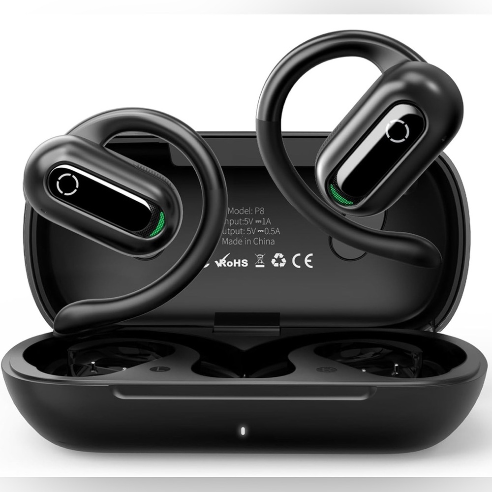 Open Ear Earbuds - Black